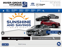 Tablet Screenshot of invergrovehyundai.com